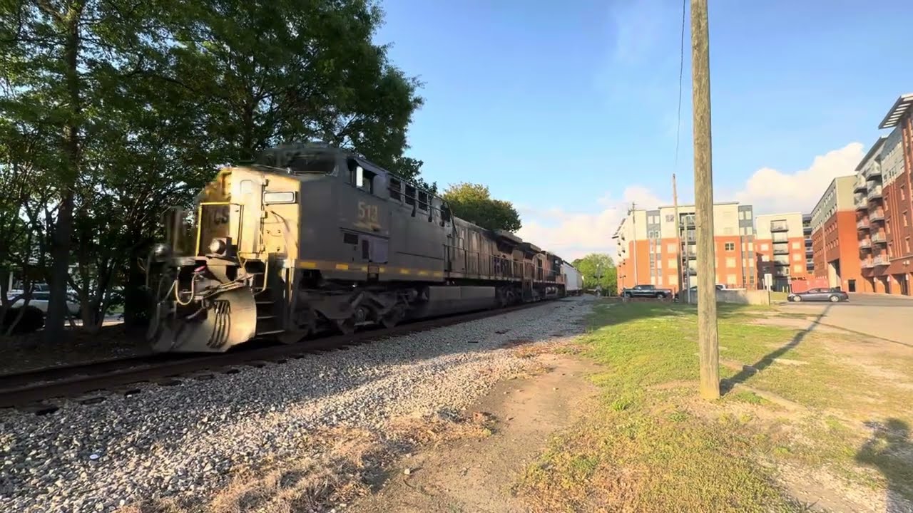 CSX M601-23 highballing through Auburn, Al