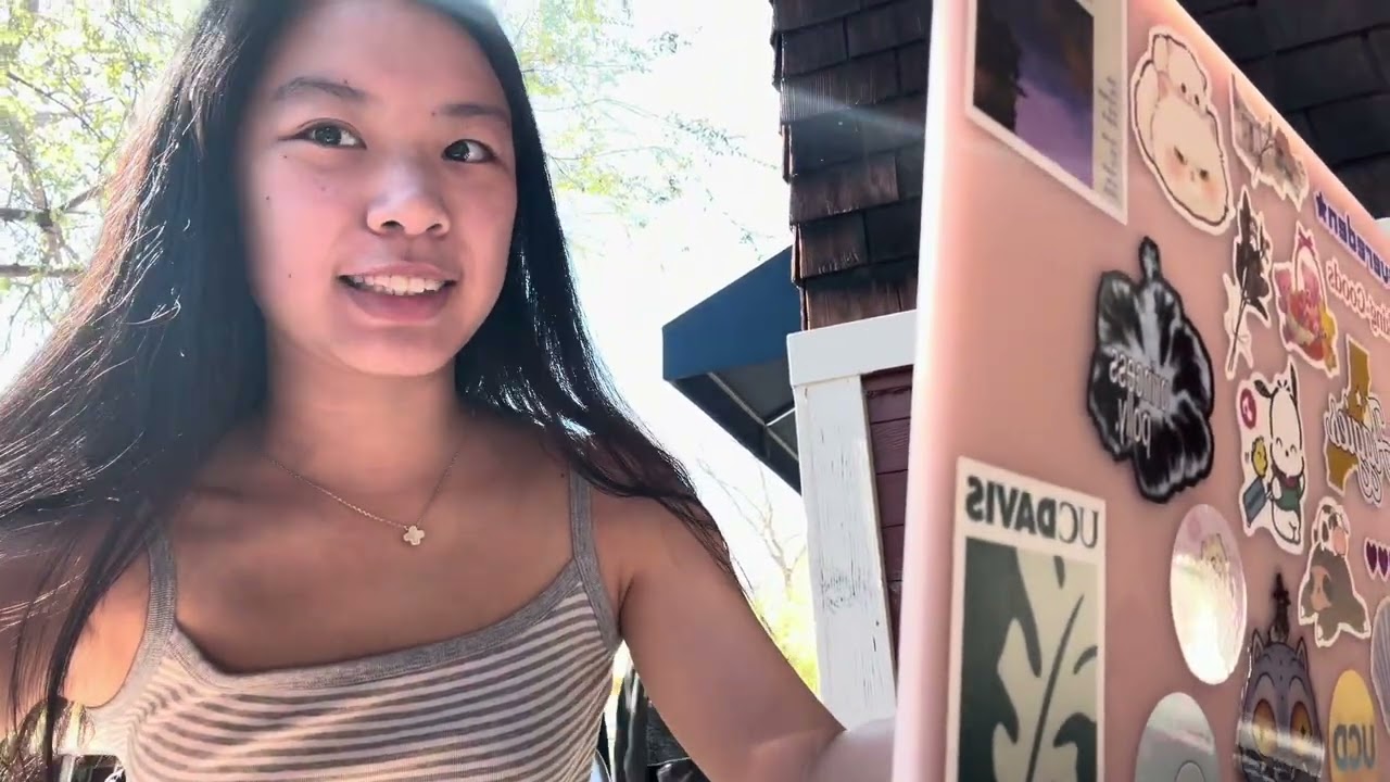 A day in @llifewgiselle 's life at UC Davis ft Bleuet | Classes, Campus Walks & Bleuet Base Layers 💙