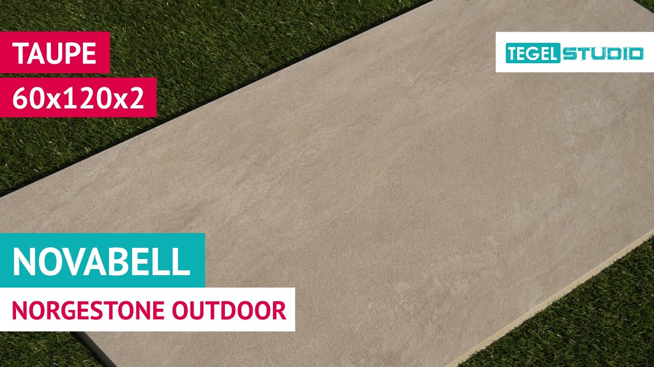 Novabell Norgestone Outdoor Taupe 60x120 cm Keramische Terrastegels NST49RT