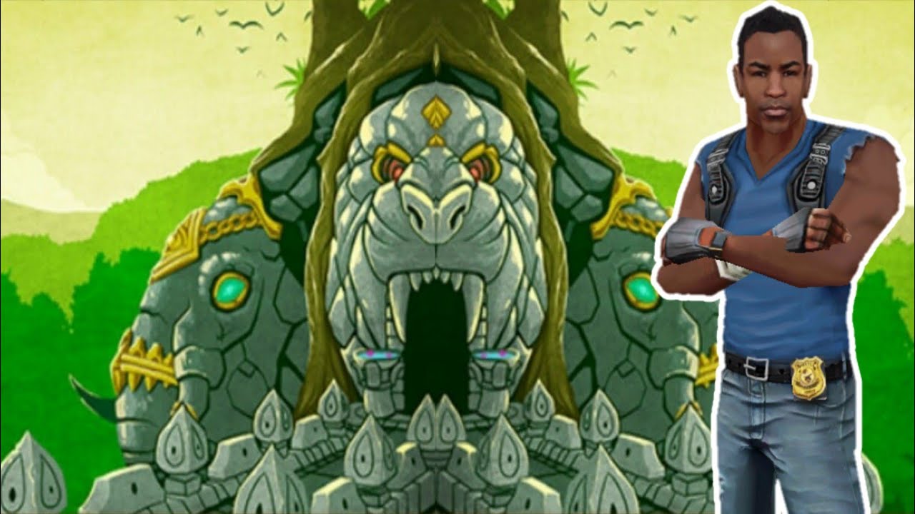 Barry Bones Running in Lost Jungle Temple Run 2