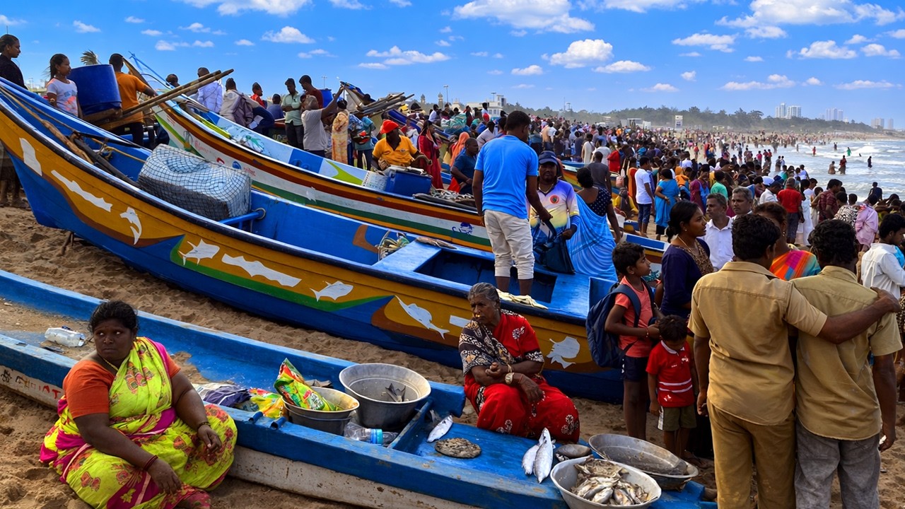 💥🐠மீன் வாங்க  அலைமோதும் மக்கள் கூட்டம்|இங்கு உயிர் மீன்கள் கிடைக்கும் #kasimedu #vanagaram #kovalam