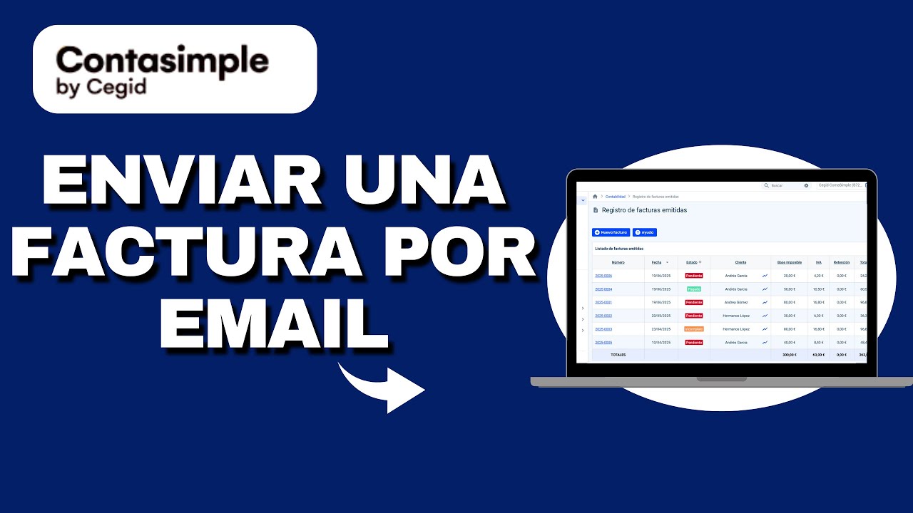 Como Enviar una Factura por Email en Contasimple