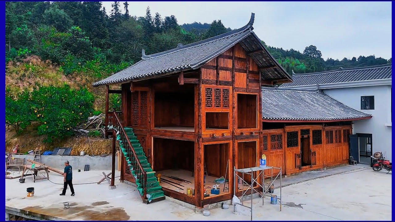 build an extension to the house on the cool mountainside | part 2