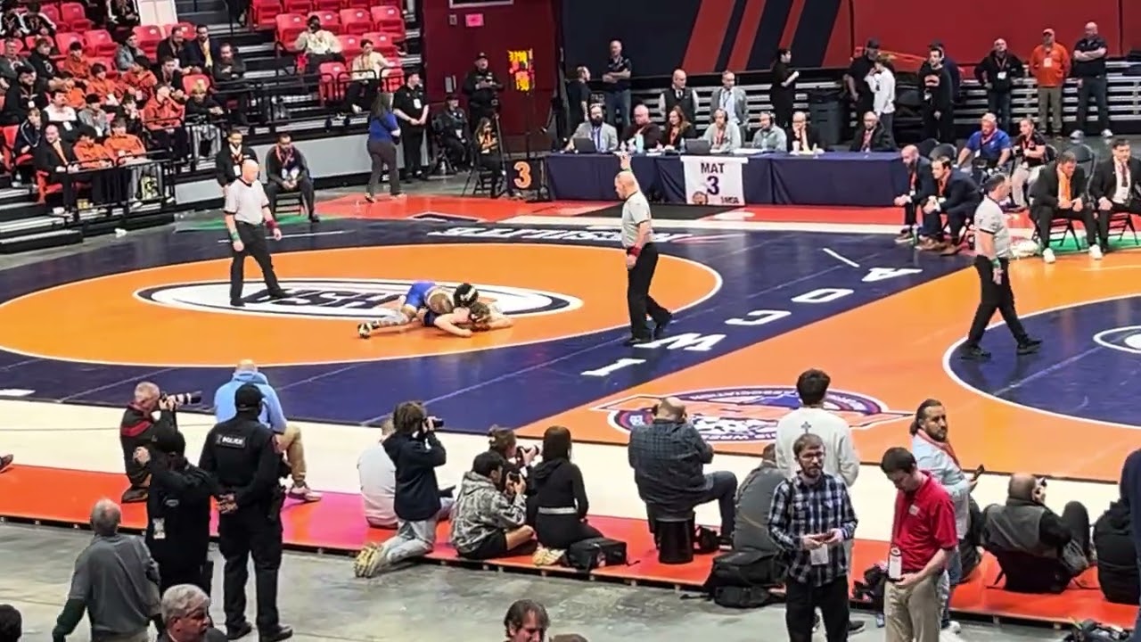 Aaron Stewart versus Ryan Rush final state tournament on February 21, 2026