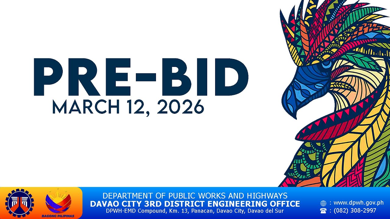 Procurement Livestream for DPWH Davao City 3rd DEO on March 12, 2026