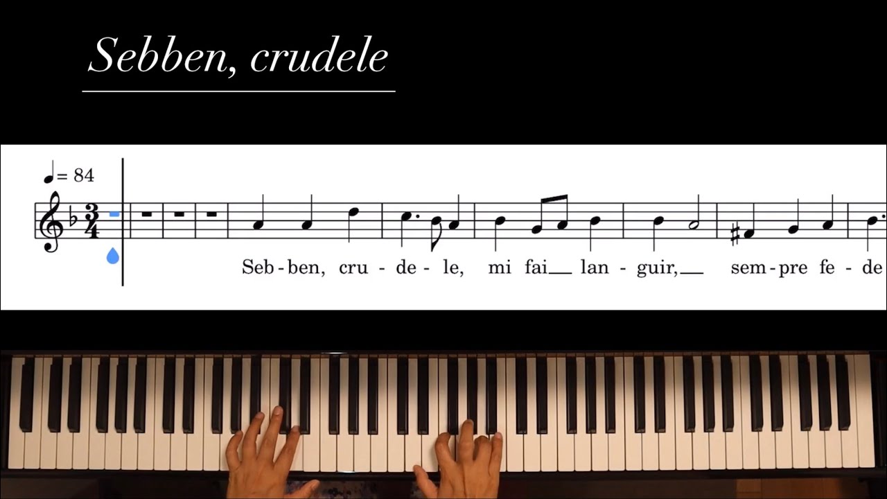 【ピアノ伴奏】Sebben crudele /d-moll 《楽譜付き》