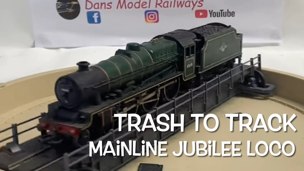 Trash to Track episode 8. Mainline Jubilee & split chassis DCC fitting. OO gauge restorations.