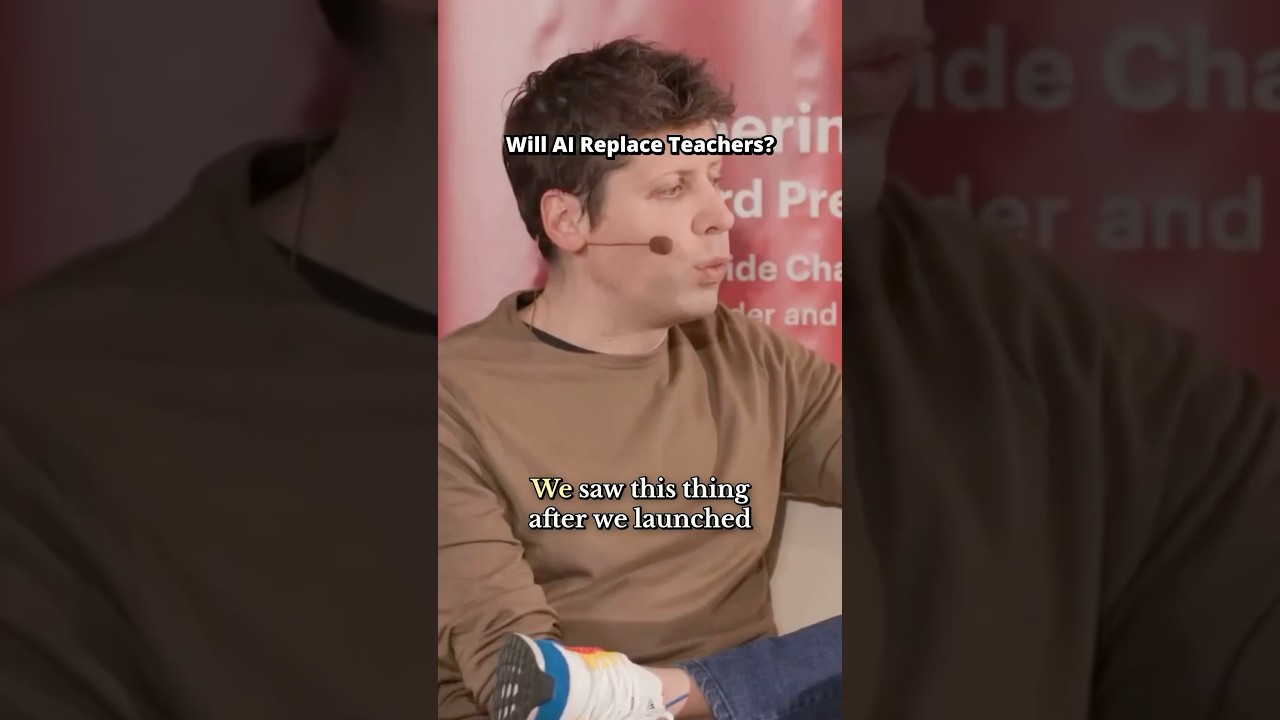 Will AI Replace Teachers? Sam Altman on the Future of AI in Education 🌍 #ai #chatgpt #edtech
