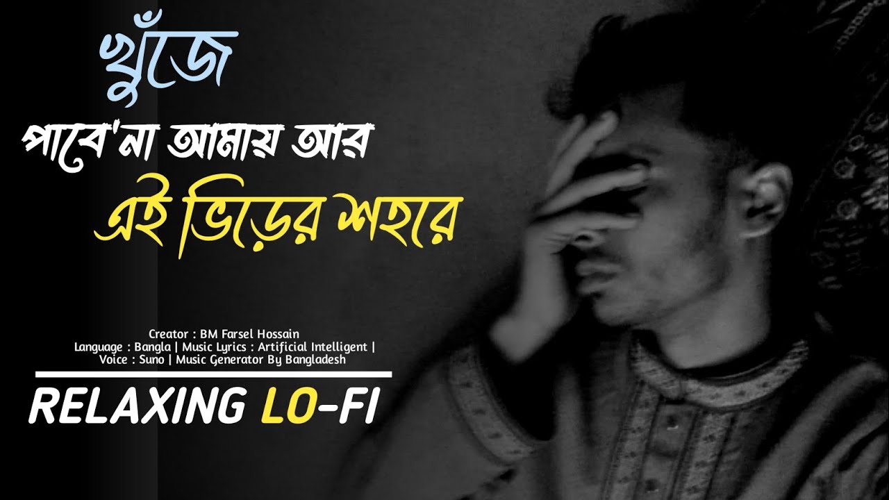 খুঁজে পাবেনা আমাকে এই ভিড়ের শহরে | New Bangla Song | Gaan | Bangla Relaxing Lofi Song