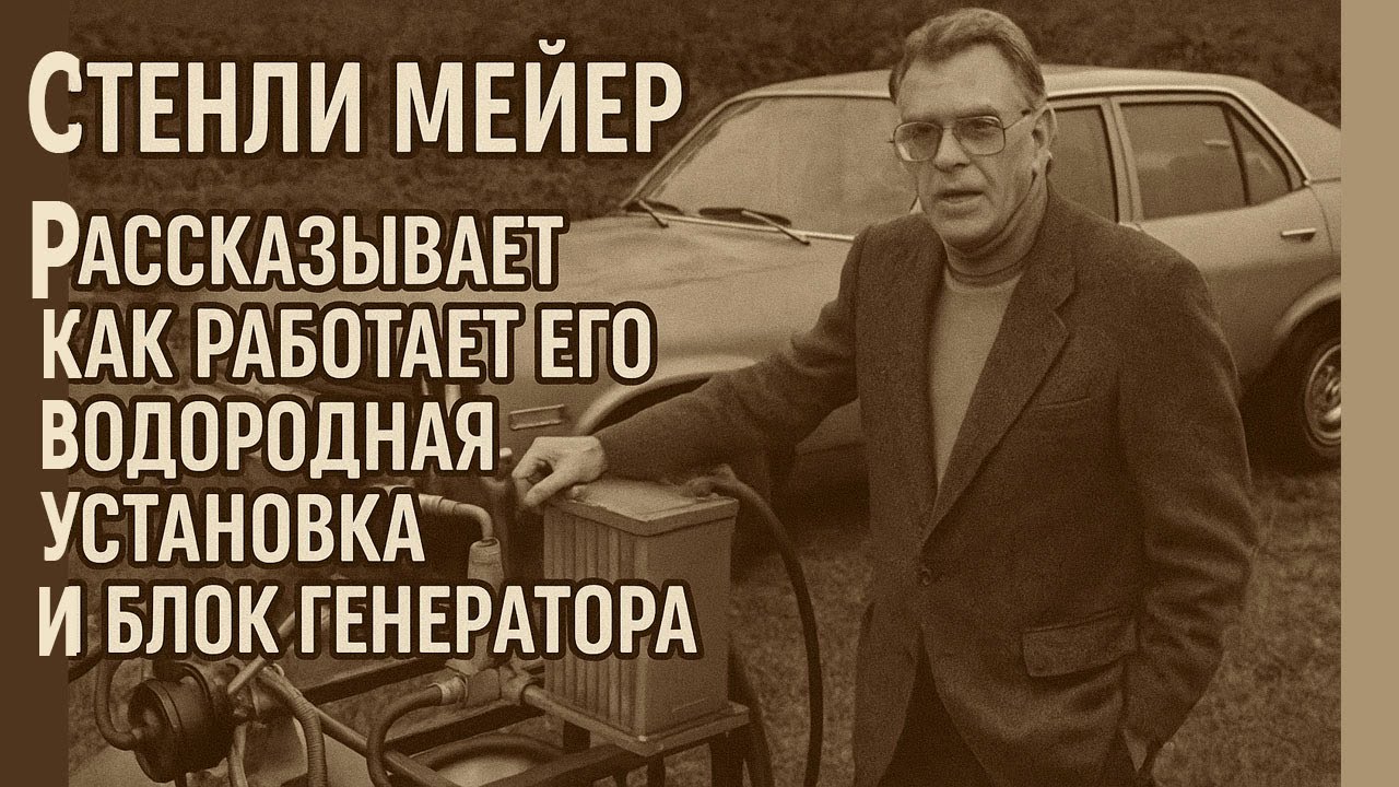 Стенли Мейер Рассказывает как работает его водородная установка и блок генераторов