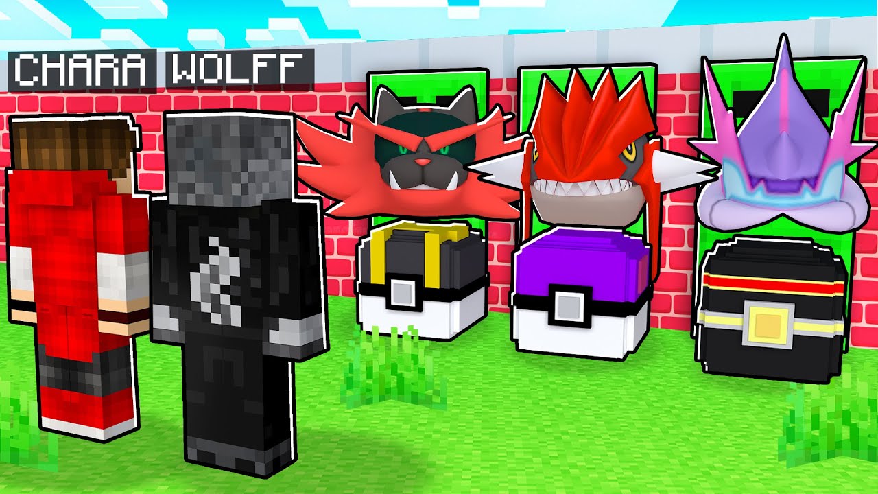 NÃO ESCOLHA a PORTA ERRADA das NOVAS LUCKY PIXELMON com POKEMON INICIAL vs LENDÁRIO no MINECRAFT
