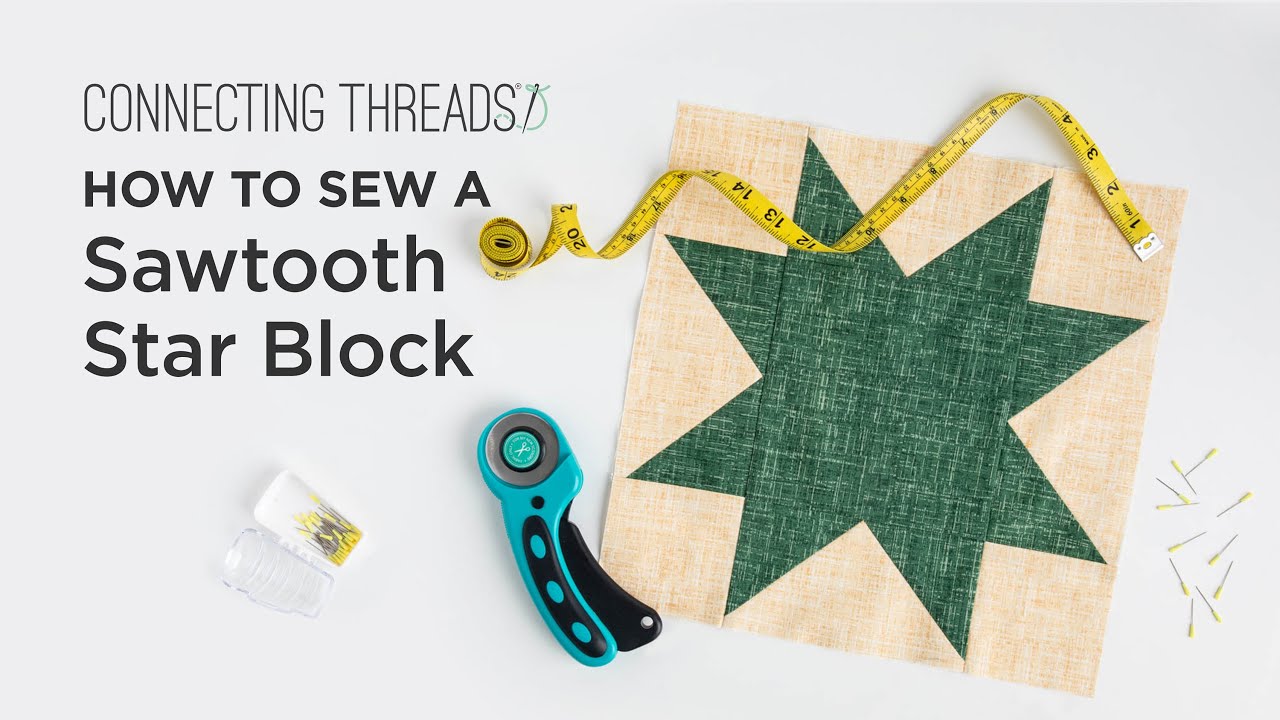 How to Sew a Sawtooth Star Block