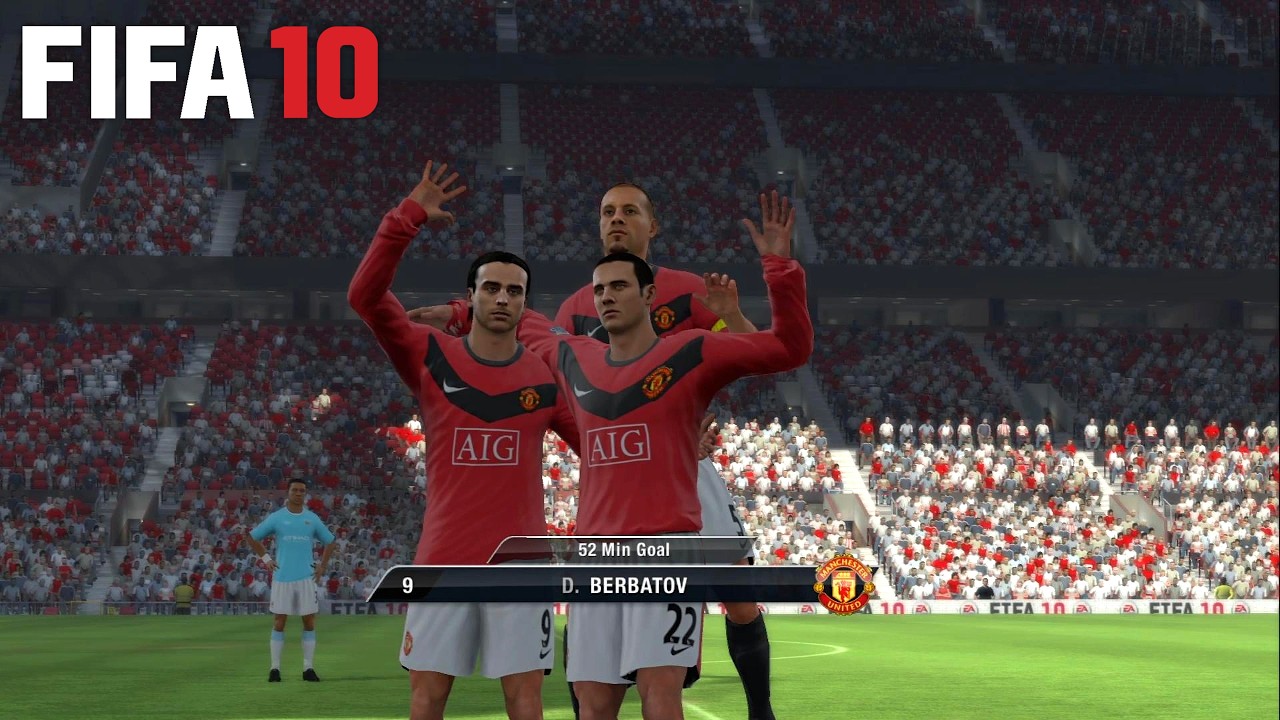FIFA 10 (PS3) RPCS3 Gameplay - Manchester United Vs Manchester City