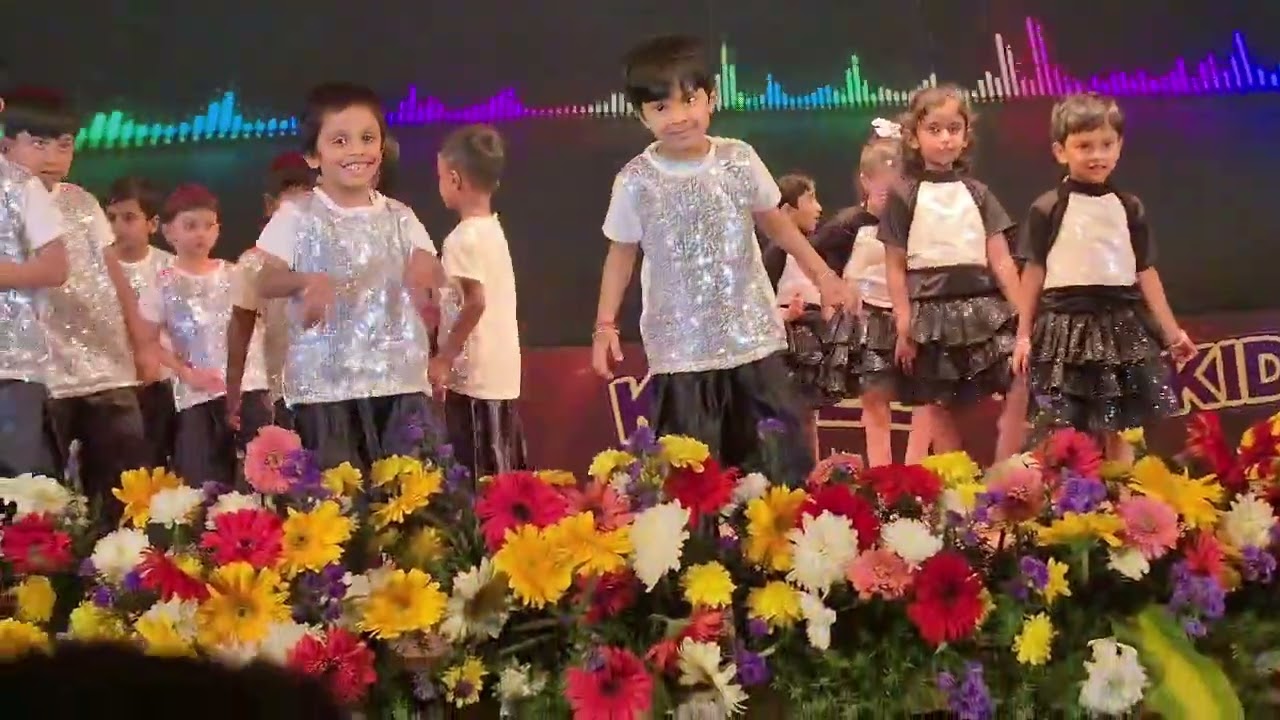 My little brother shaking a leg in kidzee annual day
