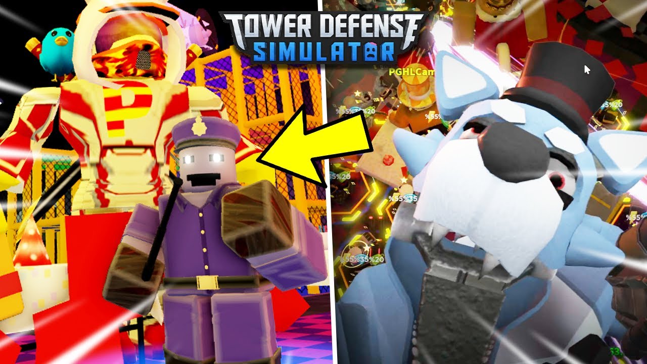 Roblox PghLFilms Plays TOWER DEFENSE SIMULATOR FNAF PIZZA UPDATE?!