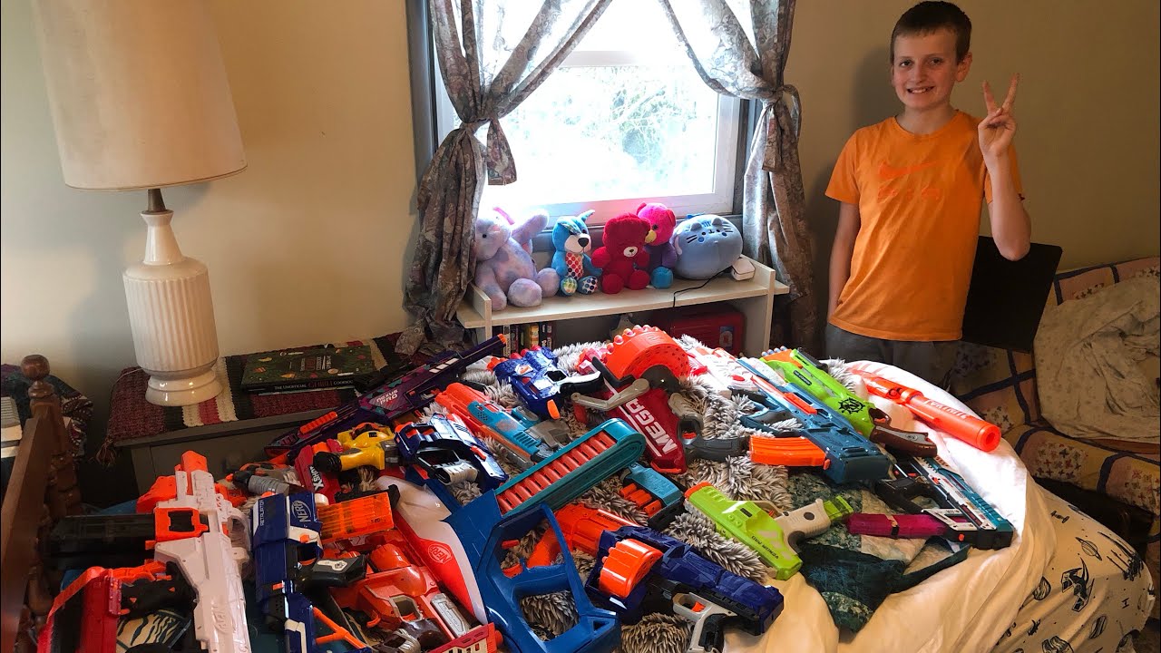 DEMO OF 20 NERF GUNS!!!