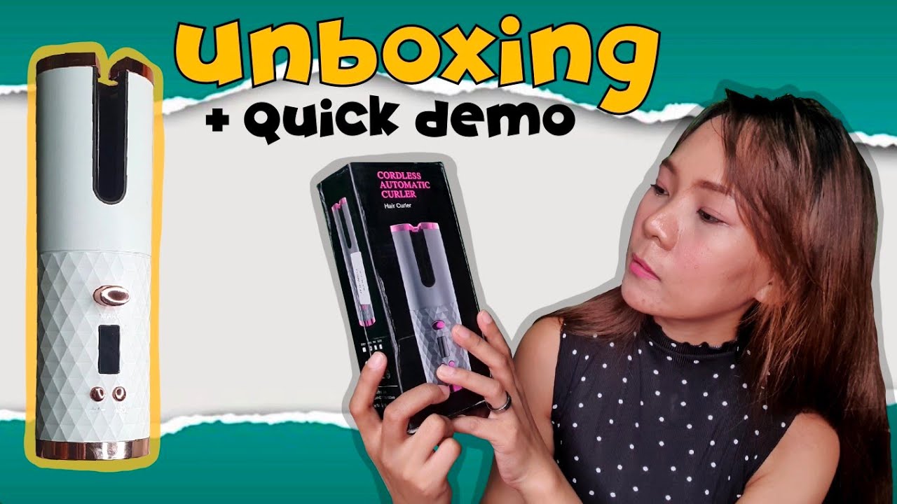 Unboxing My New Cordless Automatic Hair Curling Iron/ Demo and Hair tutorial using a curling iron