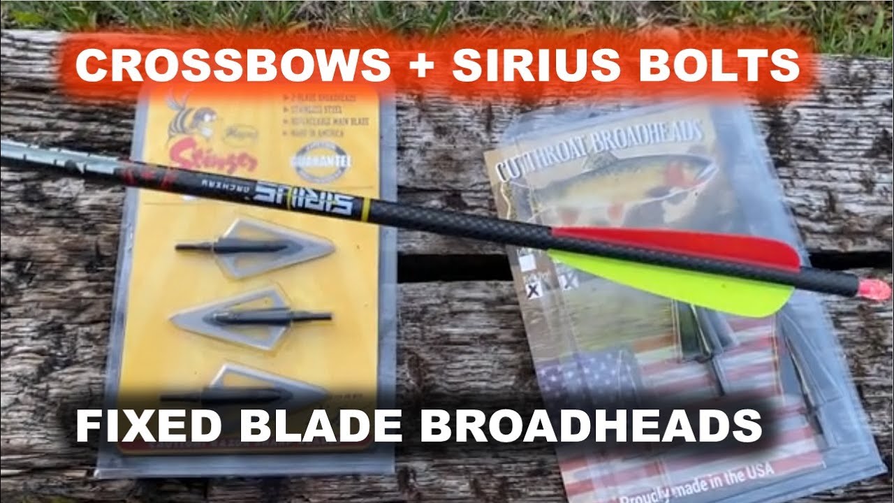 Sirius Phoenix Bolts & Fixed Blade Broadheads - How Do They Fly?