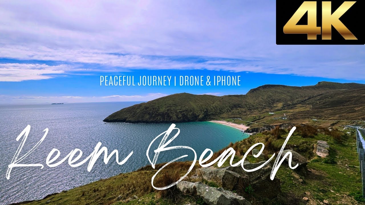 Keem Beach Journey | Aerial & Ground Views with Peaceful Music