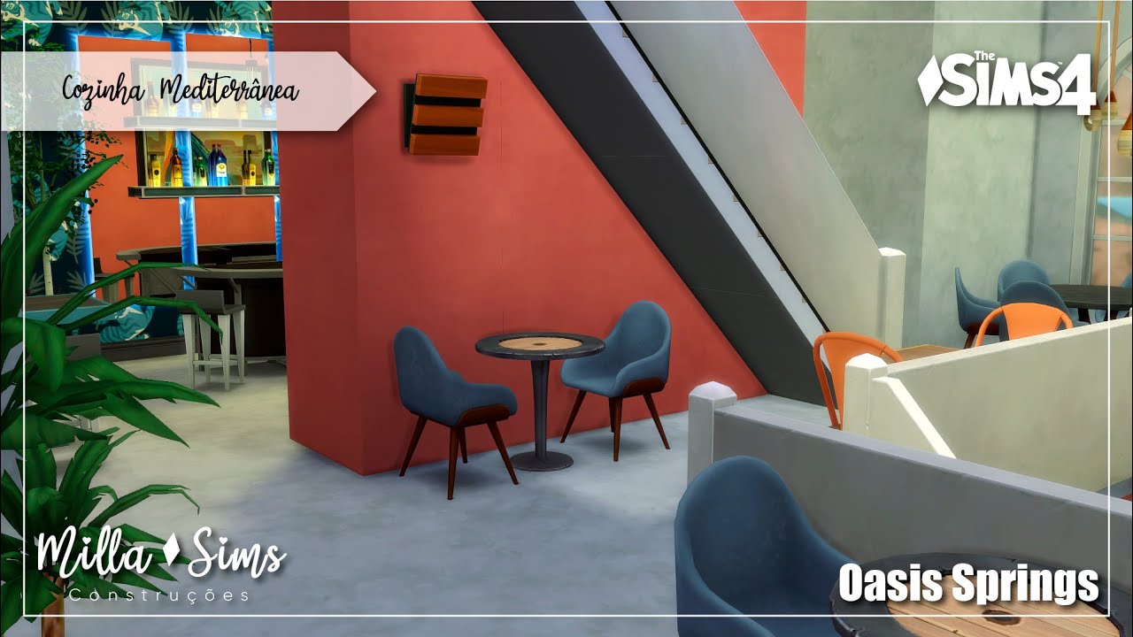 Mediterranean Modern Kitchen | The Sims 4 Decor to the Max | No CC | Stop Motion