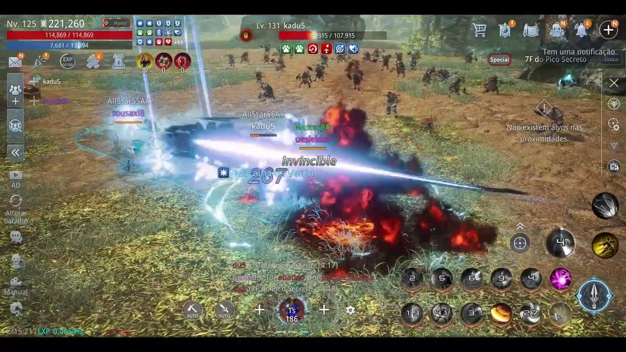 Mir4 Lanceiro VS Guerreiro e Arqueira