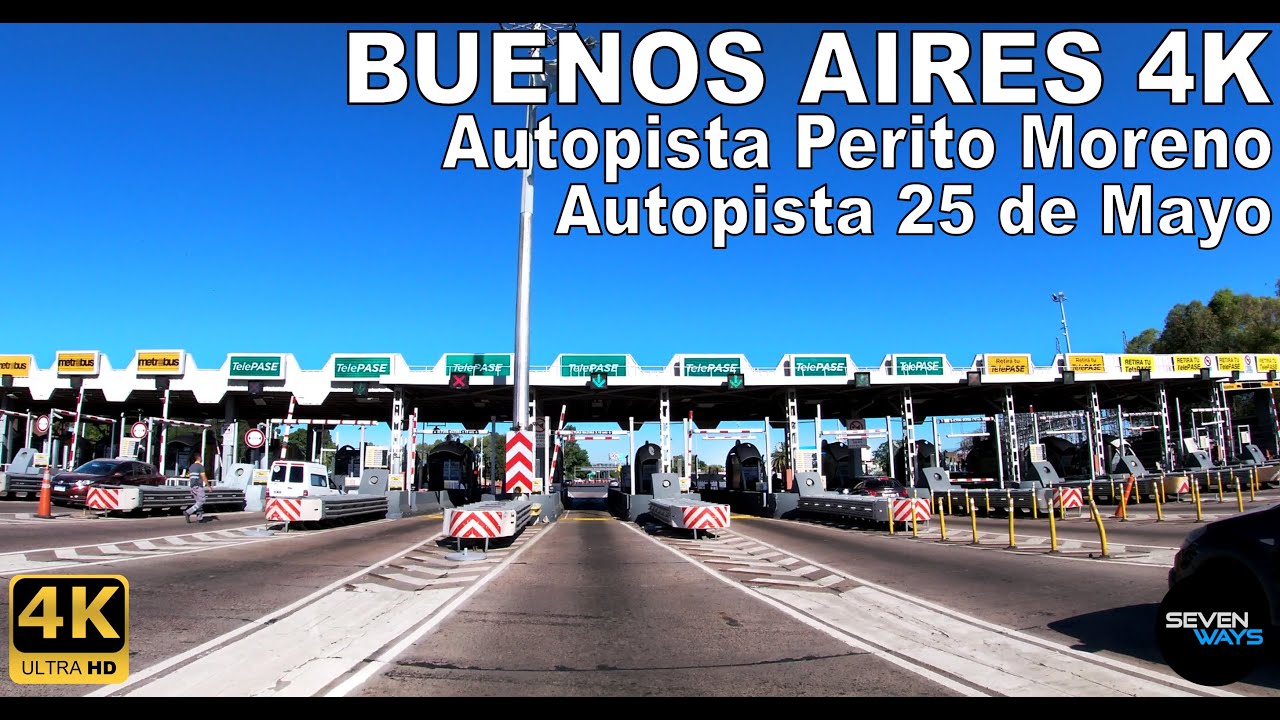 [4K] BUENOS AIRES - AUTOPISTA PERITO MORENO / AU. 25 DE MAYO / AU. LA PLATA (Liniers/Dock Sud)