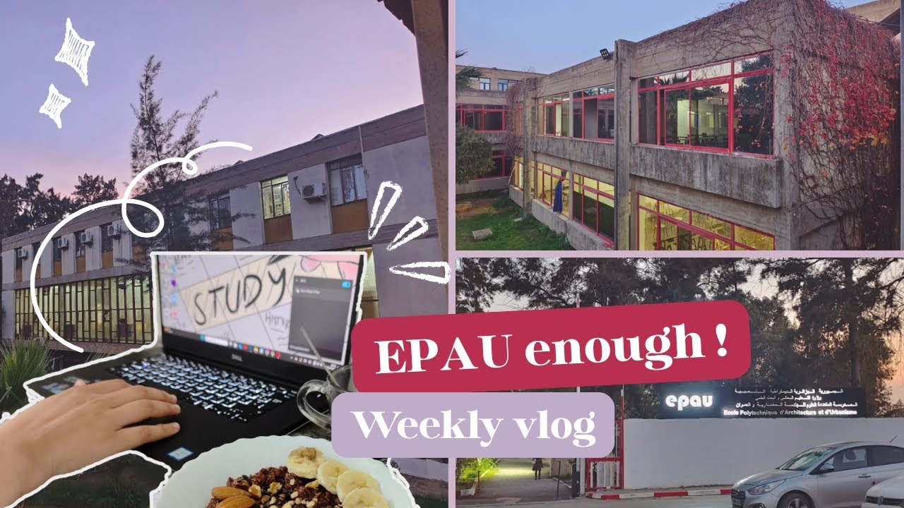 اسبوعي كطالبة هندسة معمارية في السنة الرابعة 👷🏻‍♀️|my week as an architecture student 🏗️🇩🇿