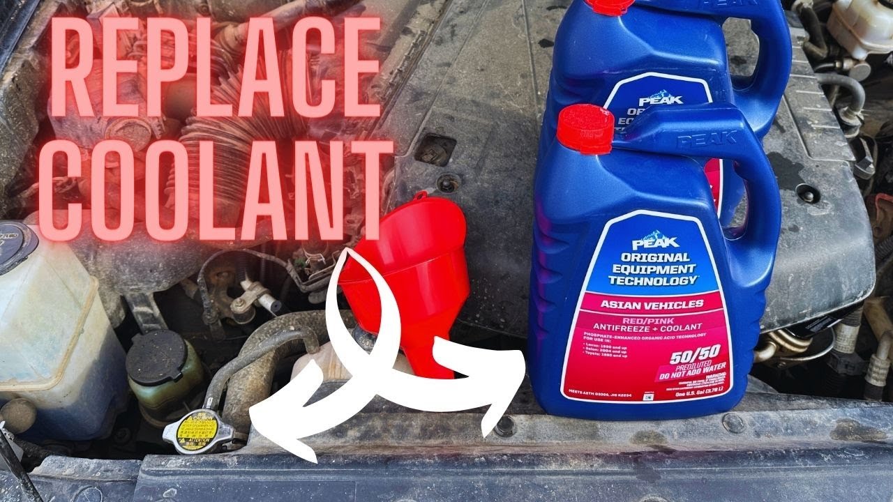 How To Replace Coolant in a 2nd Gen Tacoma! Easy DIY Drain & Refill!