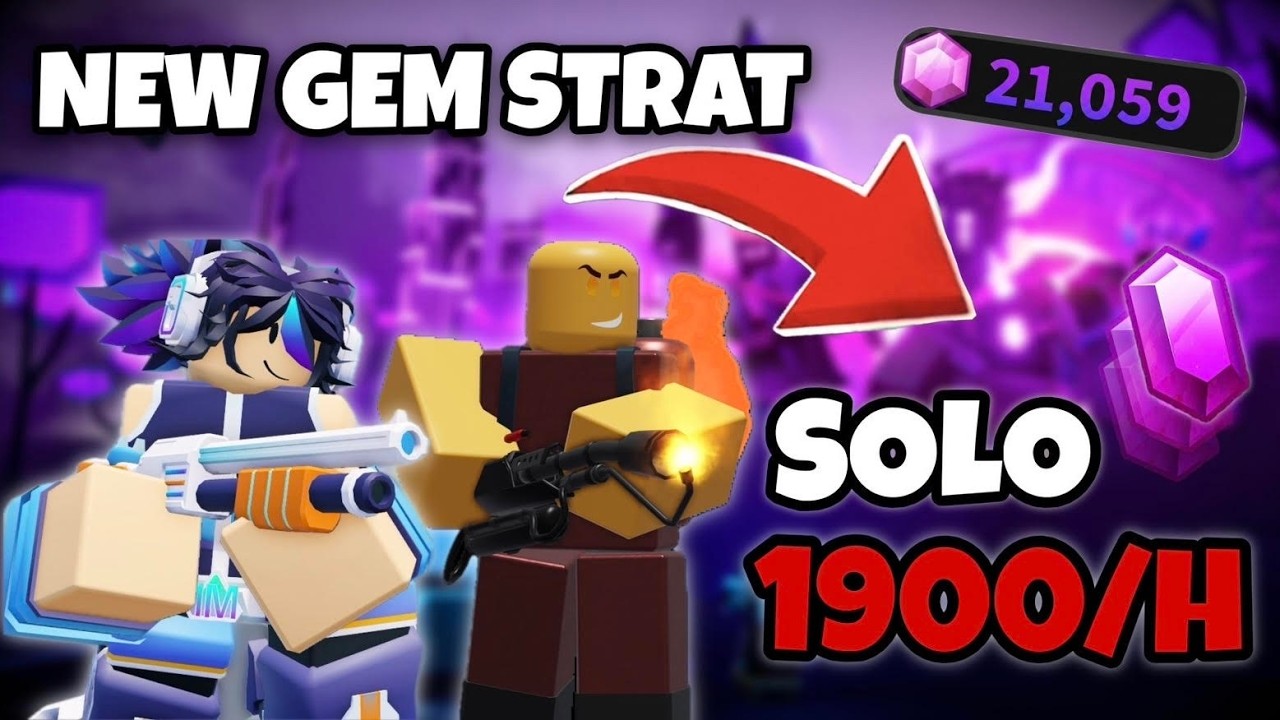 *NEW* FASTEST Gem Grind SOLO in TDS - ONLY 2 TOWERS