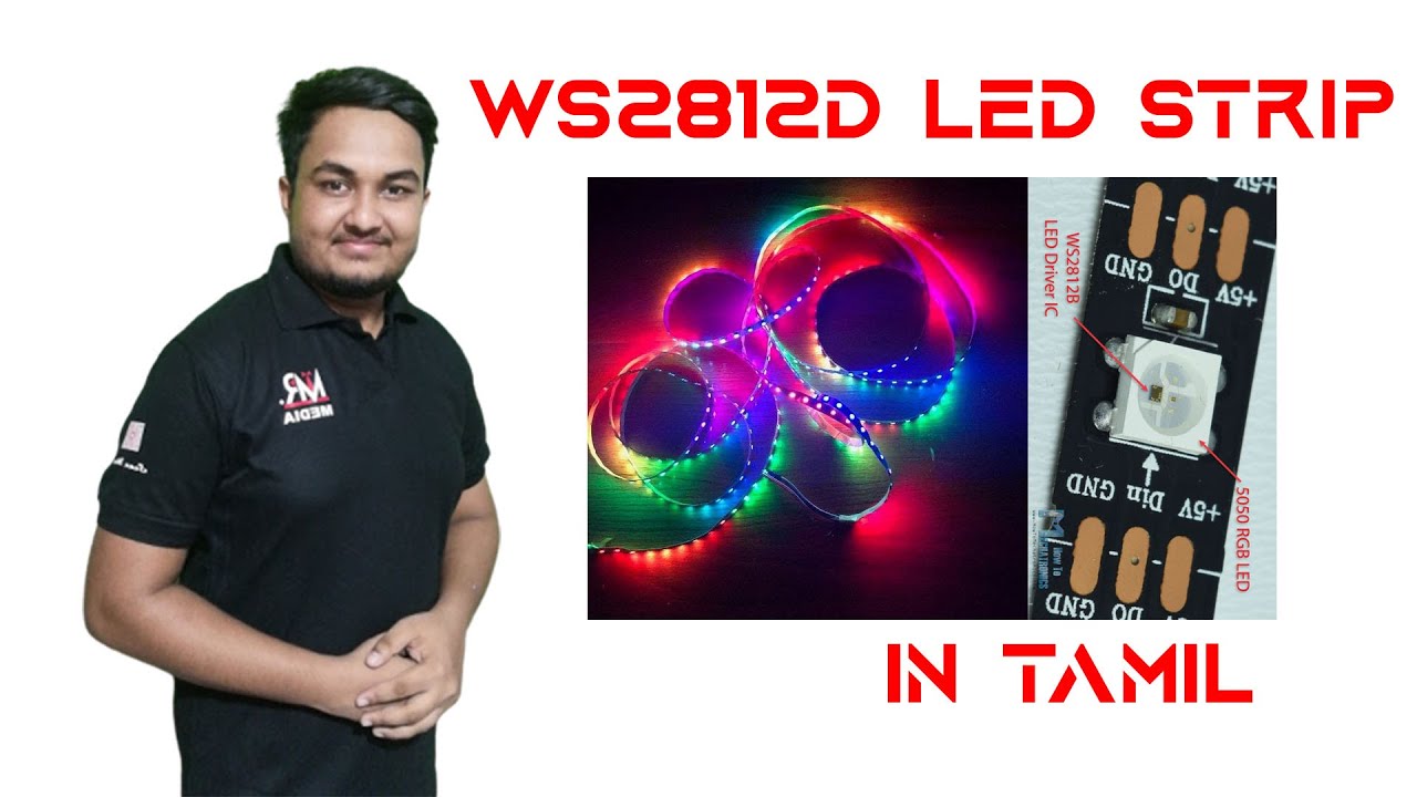 how to program RGB led strip WS2812b with Arduino | தமிழ் | Learn Arduino Series in Tamil Ep-50