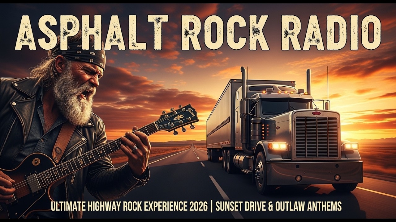 ASPHALT ROCK RADIO – ULTIMATE HIGHWAY ROCK EXPERIENCE 2026 | SUNSET DRIVE  #UltimateHighwayRock