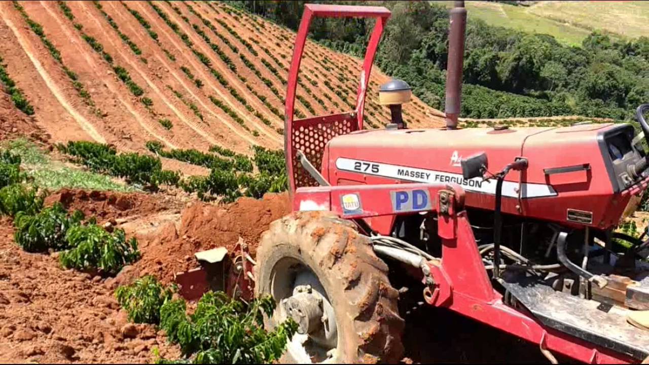 Terraciamento em cafe Nova Resende