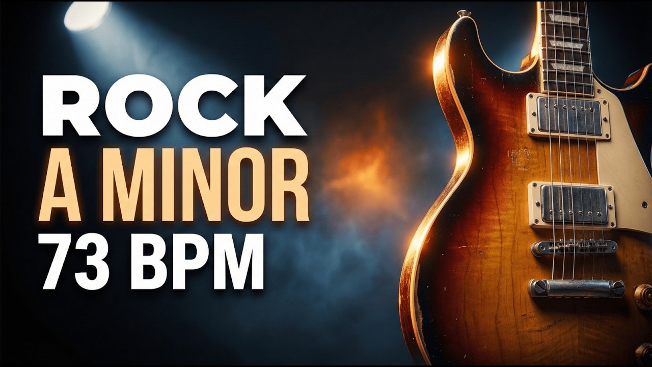 A Minor Rock Backing Track | 73 BPM | Atmospheric
