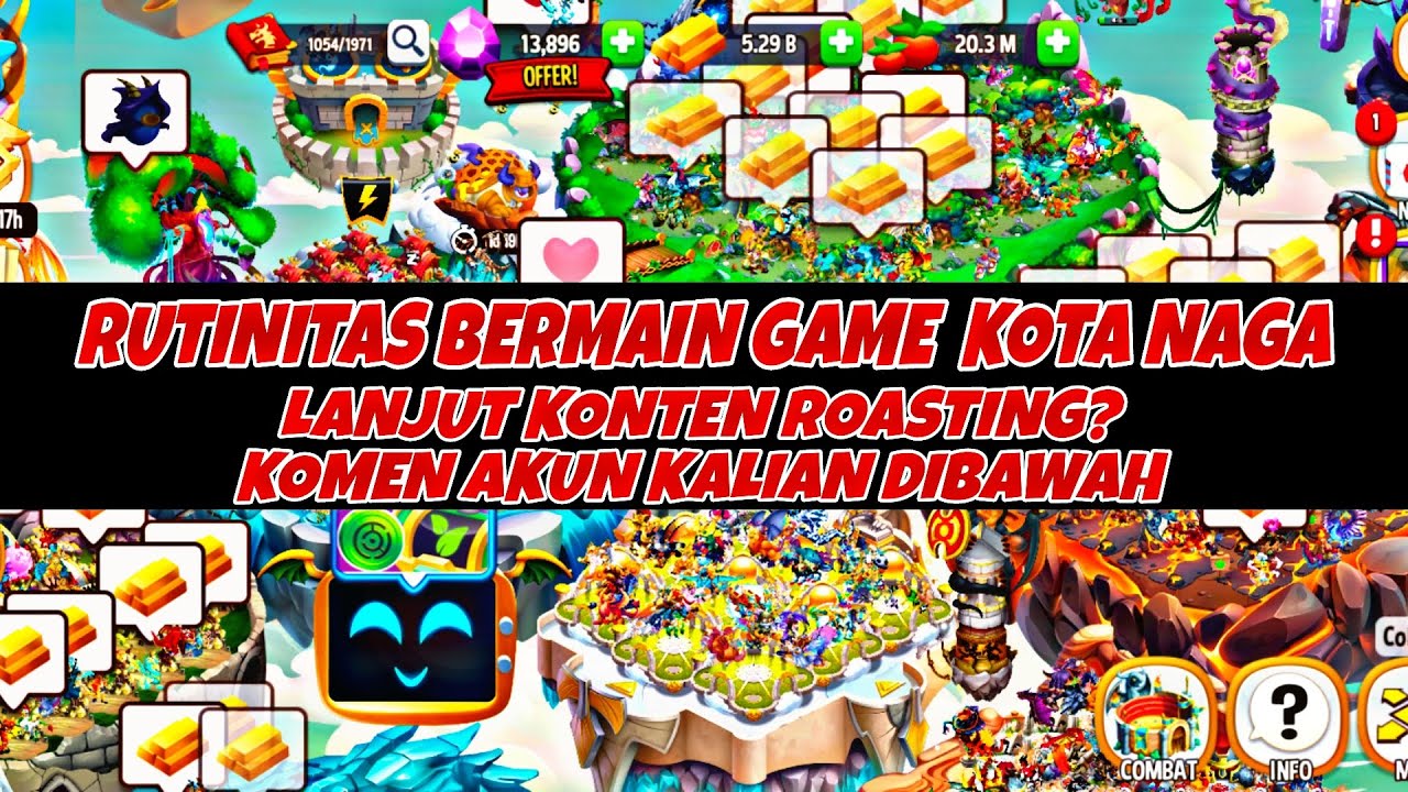 RUTINITAS BERMAIN KOTA NAGA • GAME YANG SANGAT MENYENANGKAN • DRAGON CITY INDONESIA