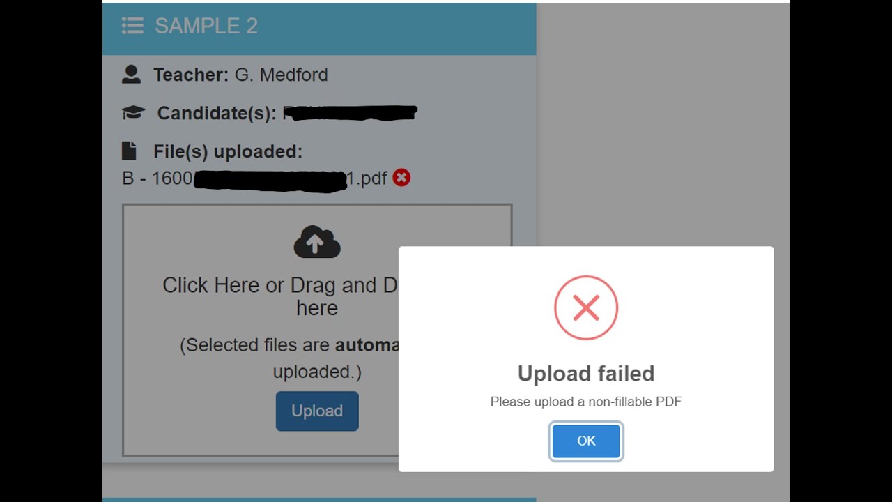 SBA Coversheet Upload - SOLUTION!!!!