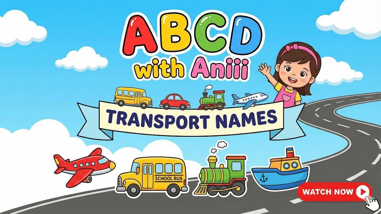 Learn Vehicles Name with Pictures | Transport Name | ABCD with Aniii