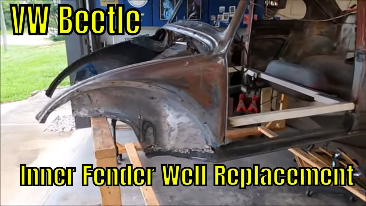 VW Bug Inner Fender Well Repair -  SICKXTY -  Volksrod – Baja / Franken Beetle Build - 21