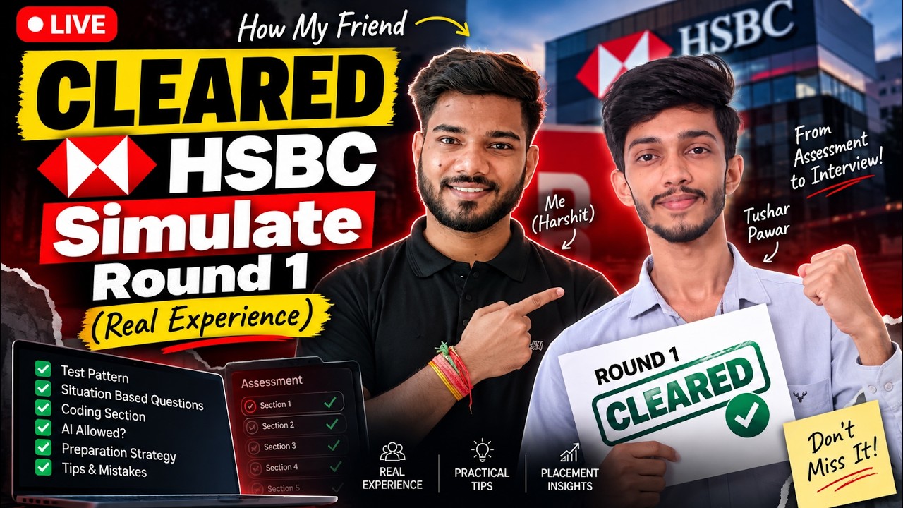 How My Friend Cleared HSBC Simulate Round 1 (Real Experience)