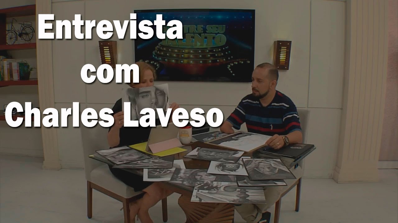 Charles Laveso fala sobre Desenhos Realistas em entrevista para o Programa Santa Receita