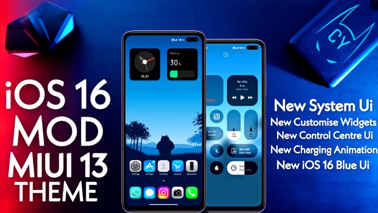 iOS 16 MOD MIUI 13 Theme For Any Xiaomi Device's | New Widgets, Charging Animation,Ui,More Features