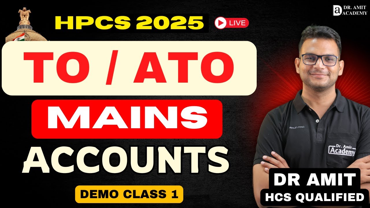TO/ATO MAINS | ACCOUNTS CLASS-1 | The Purpose of Accounts and Audit + Basic Introduction to Subject