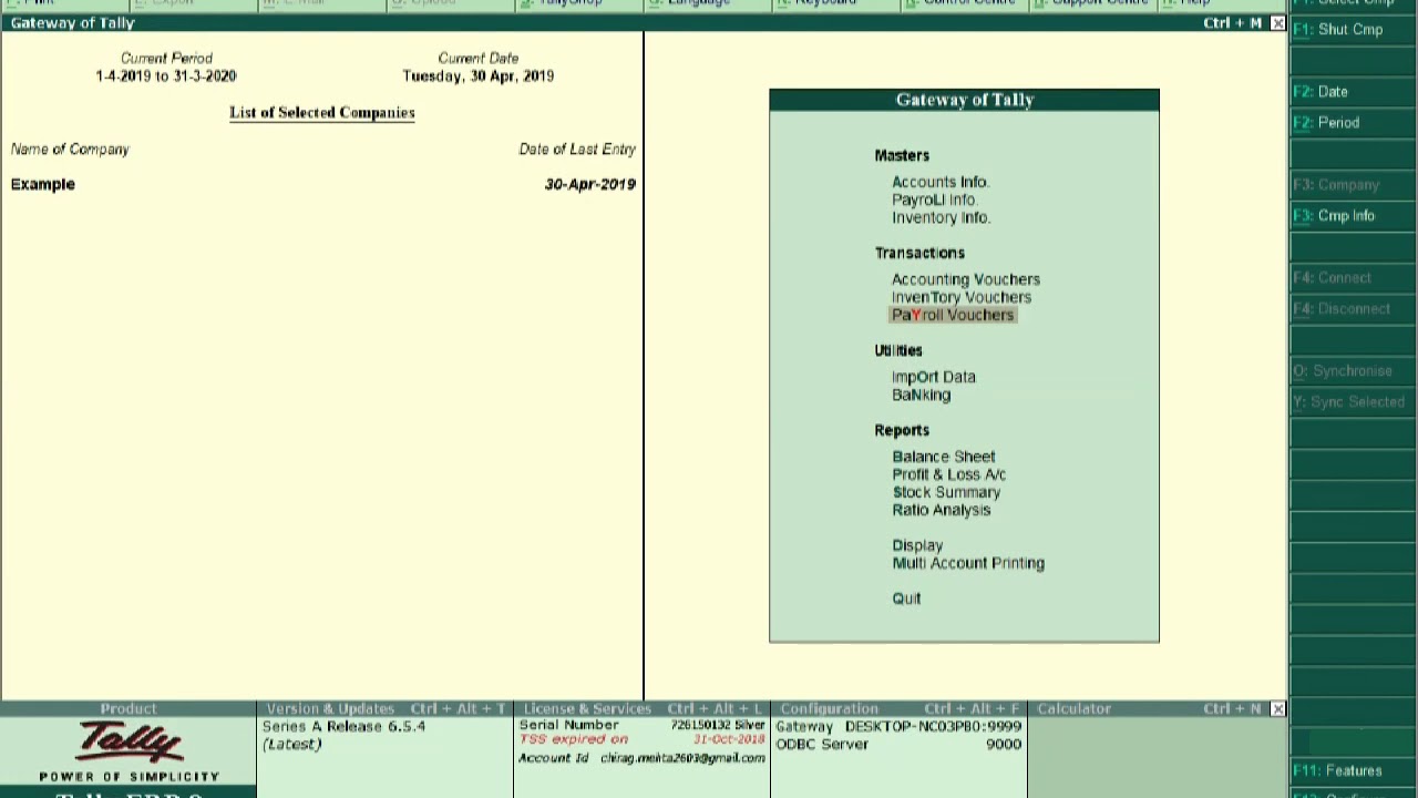 8.13 Processing ESI Contribution And Generate ESI Challan | Tally ERP 9 Full Tutorial in English