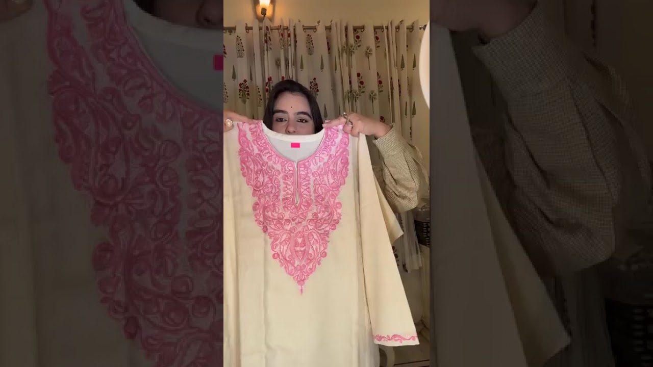 BookOn 9799909477 #handembroidery #pherans #pashminasuits #purewoolsuits #trendingsuits #viralvideo 
