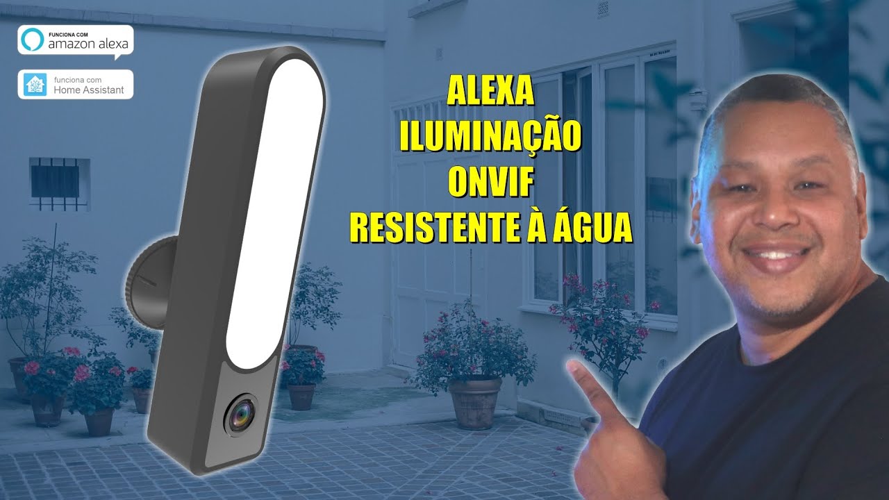 Câmera em Formato de Luminária! ALEXA, ONVIF, TUYA SMART, Home Assistant