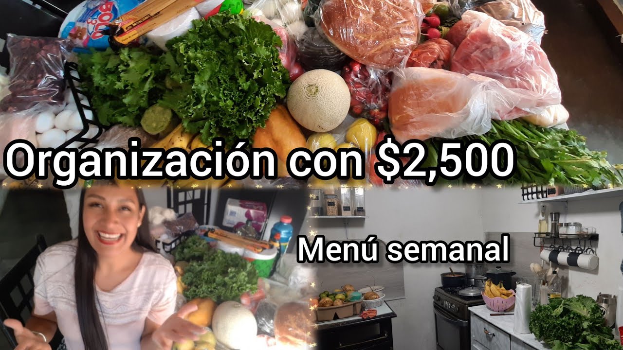 ORGANIZACION PARA MAMÁS TRABAJADORAS $2,500 MENÚ SEMANAL