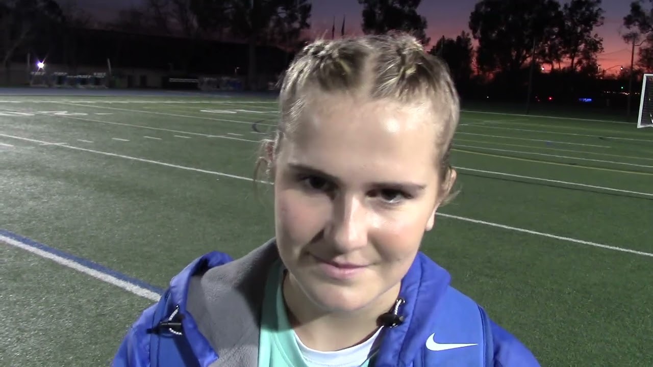 Kaitlin Crossett of Santa Margarita Girls Soccer on Handling Late Pressure Applied by Oaks Christian