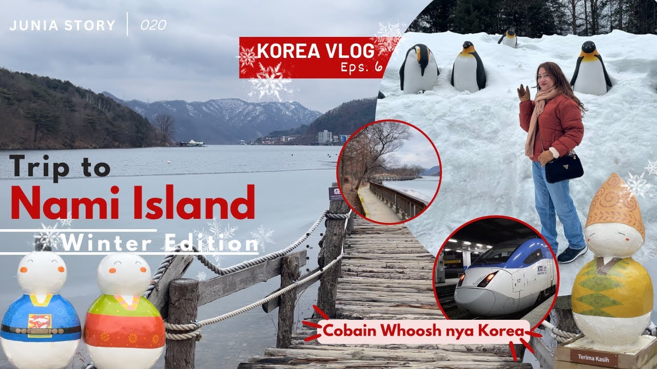 Korea Vlog 🇰🇷 #6 | Trip to Nami Island Winter Edition 🌨️❄️ | Cobain Whoosh nya Korea 🚄