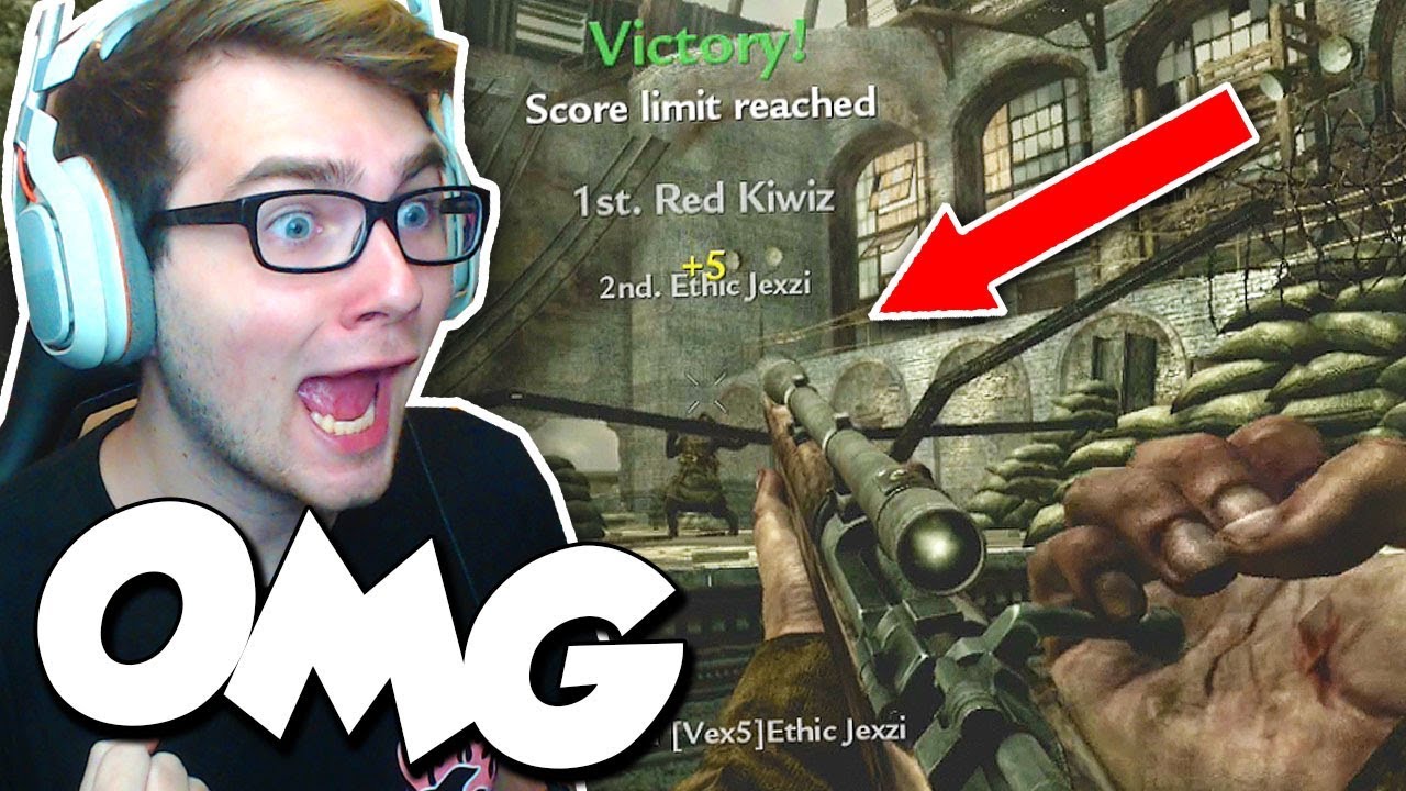 I HIT A TRICKSHOT ON THIS SUPER OLD CALL OF DUTY! (fan freaks out)
