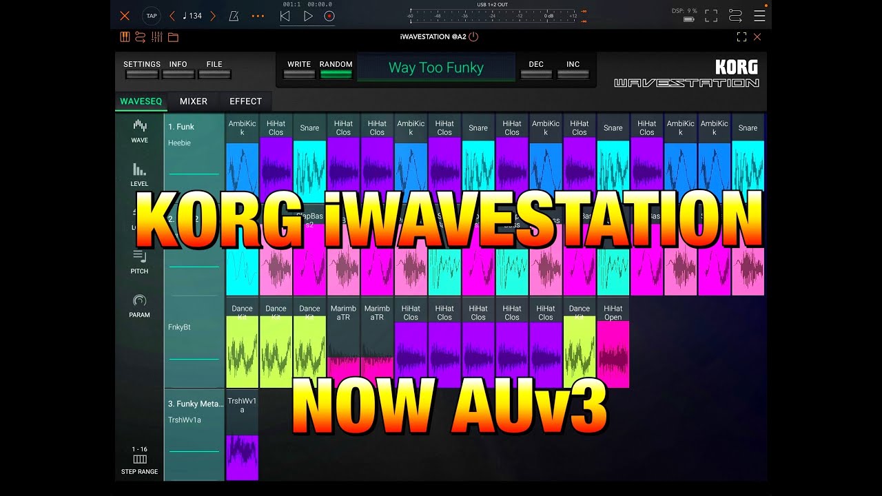 KORG iWavestation - EPIC UPDATE - Теперь с поддержкой AUv3 - Демоверсия для iPad