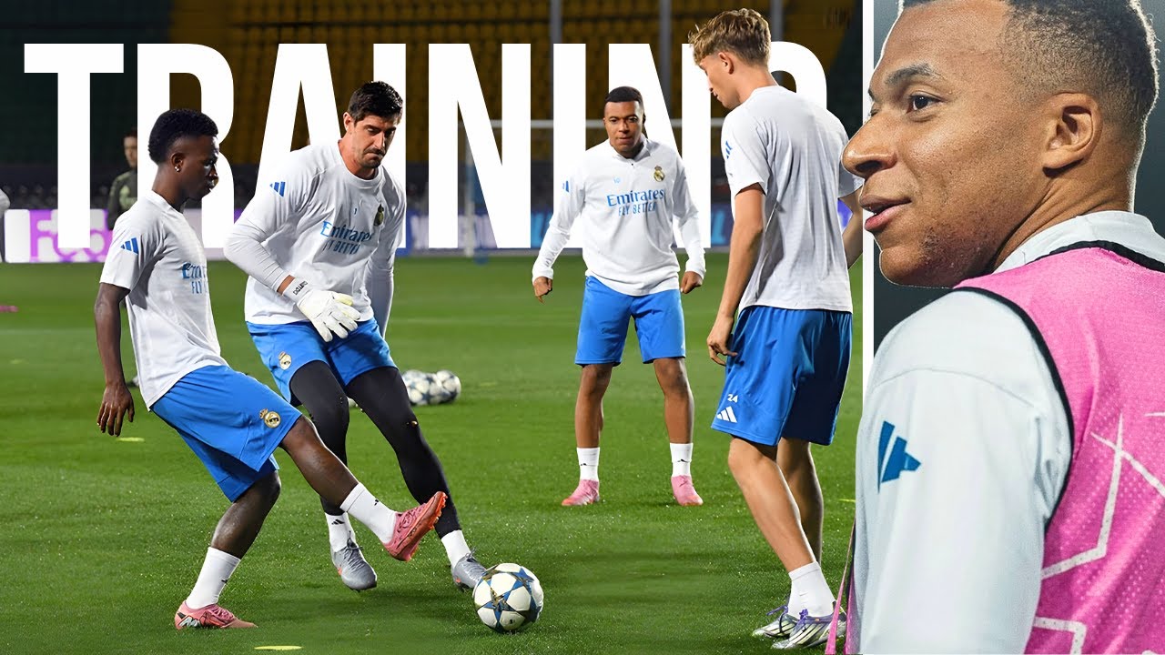 Mbappé and Vinícius Jr. Link Up in Intense Real Madrid Training 🔥